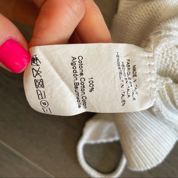 Made in Italy white crop top (Sz XS) - Picture 3 of 8